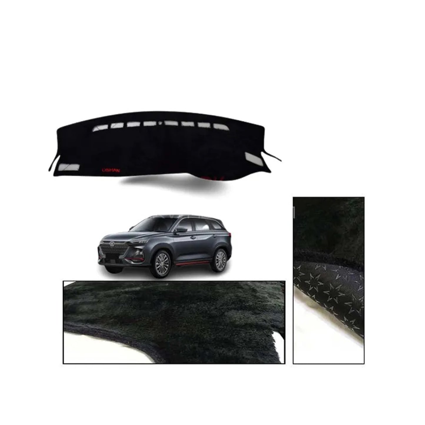 Changan Oshan X7 2022-2025 Velvet Dashboard Carpet Cover - Washable - Non Slip