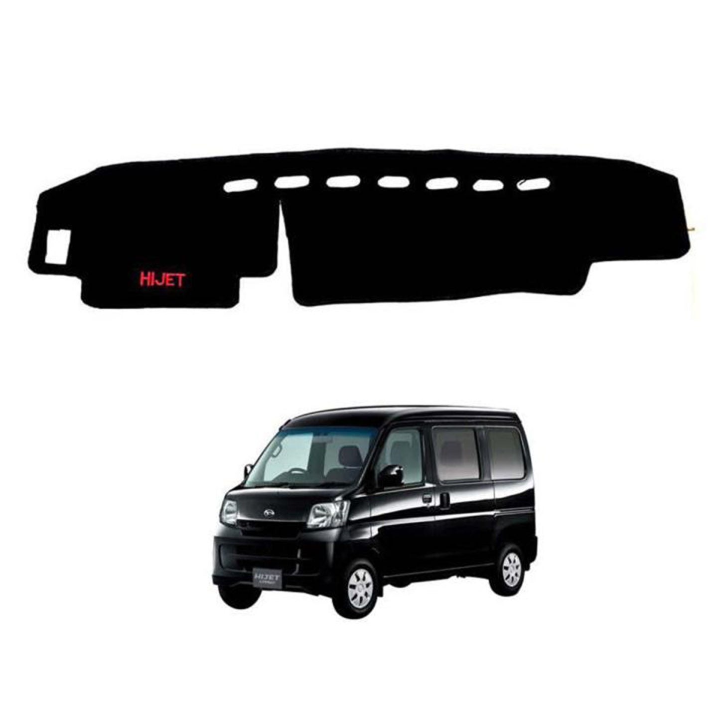 Daihatsu Hijet 2004-2025 Velvet Dashboard Carpet Cover - Washable - Non Slip