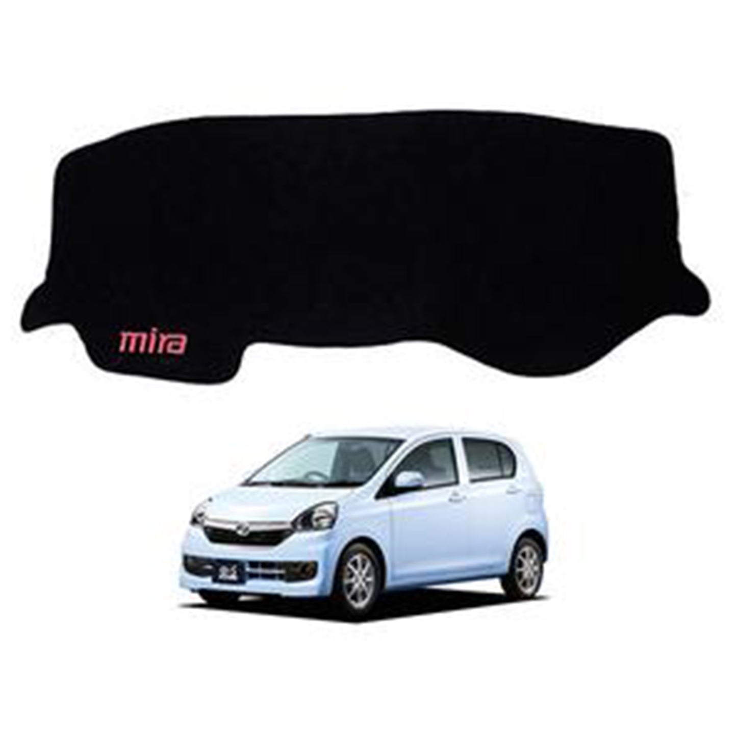Daihatsu Mira 2006-2017 Velvet Dashboard Carpet Cover - Washable - Non Slip