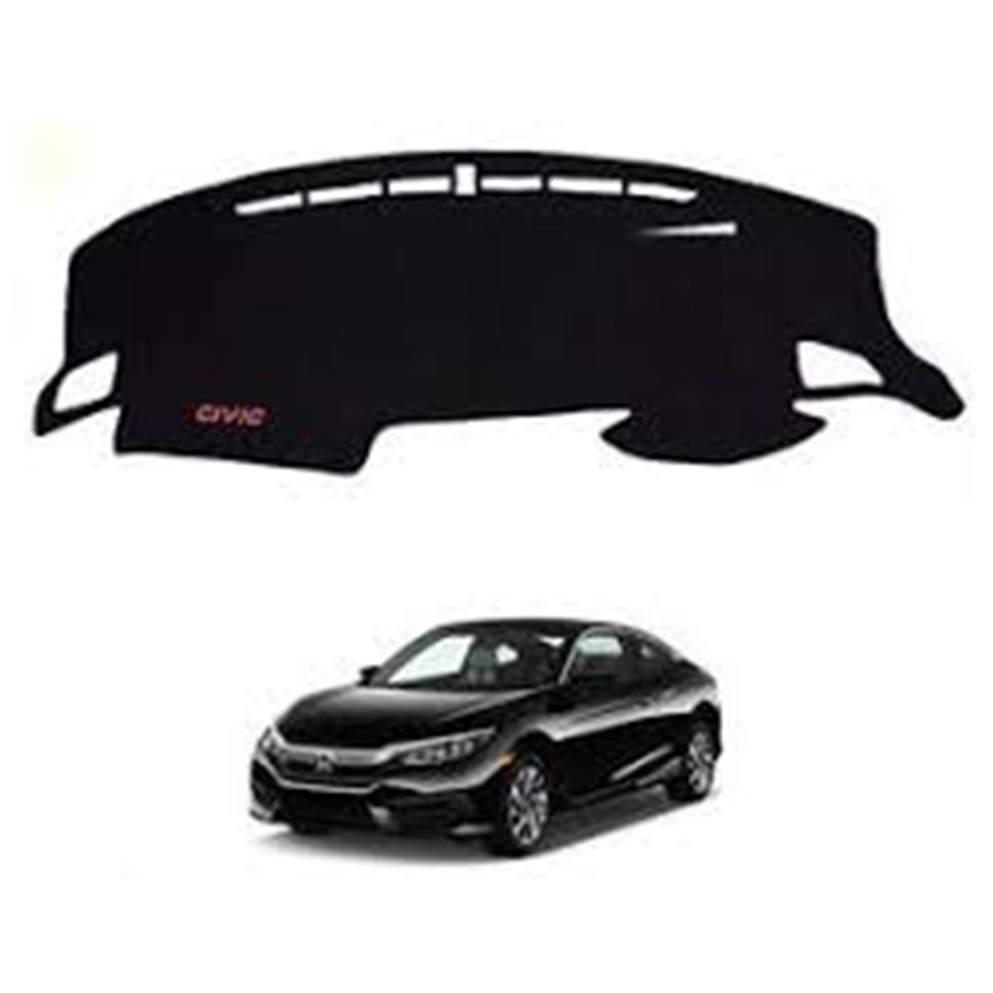 Honda Civic 2016-2022 Velvet Dashboard Carpet Cover - Washable - Non Slip
