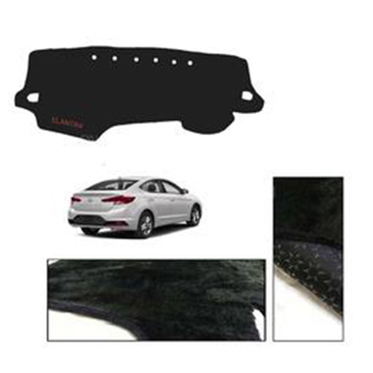 Hyundai Elantra 2018-2024 Velvet Dashboard Carpet Cover - Washable - Non Slip