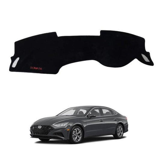 Hyundai Sonata 2021-2025 Velvet Dashboard Carpet Cover - Washable - Non Slip