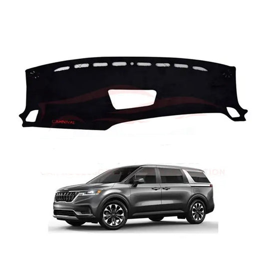 Kia Carnival 2020-2025 Velvet Dashboard Carpet Cover - Washable - Non Slip