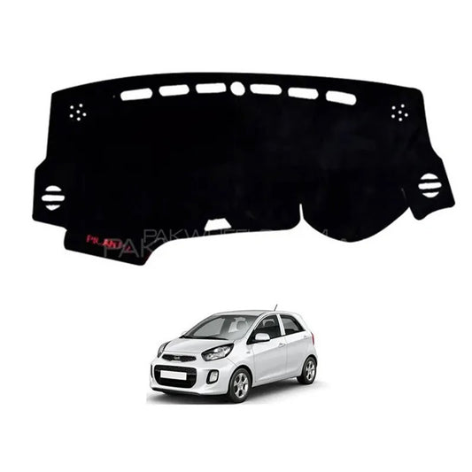Kia Picanto 2019-2025 Velvet Dashboard Carpet Cover - Washable - Non Slip