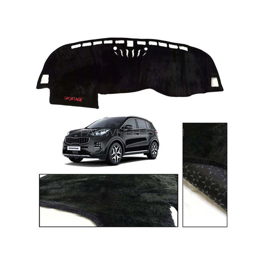 Kia Sportage 2019-2025 Velvet Dashboard Carpet Cover - Washable - Non Slip