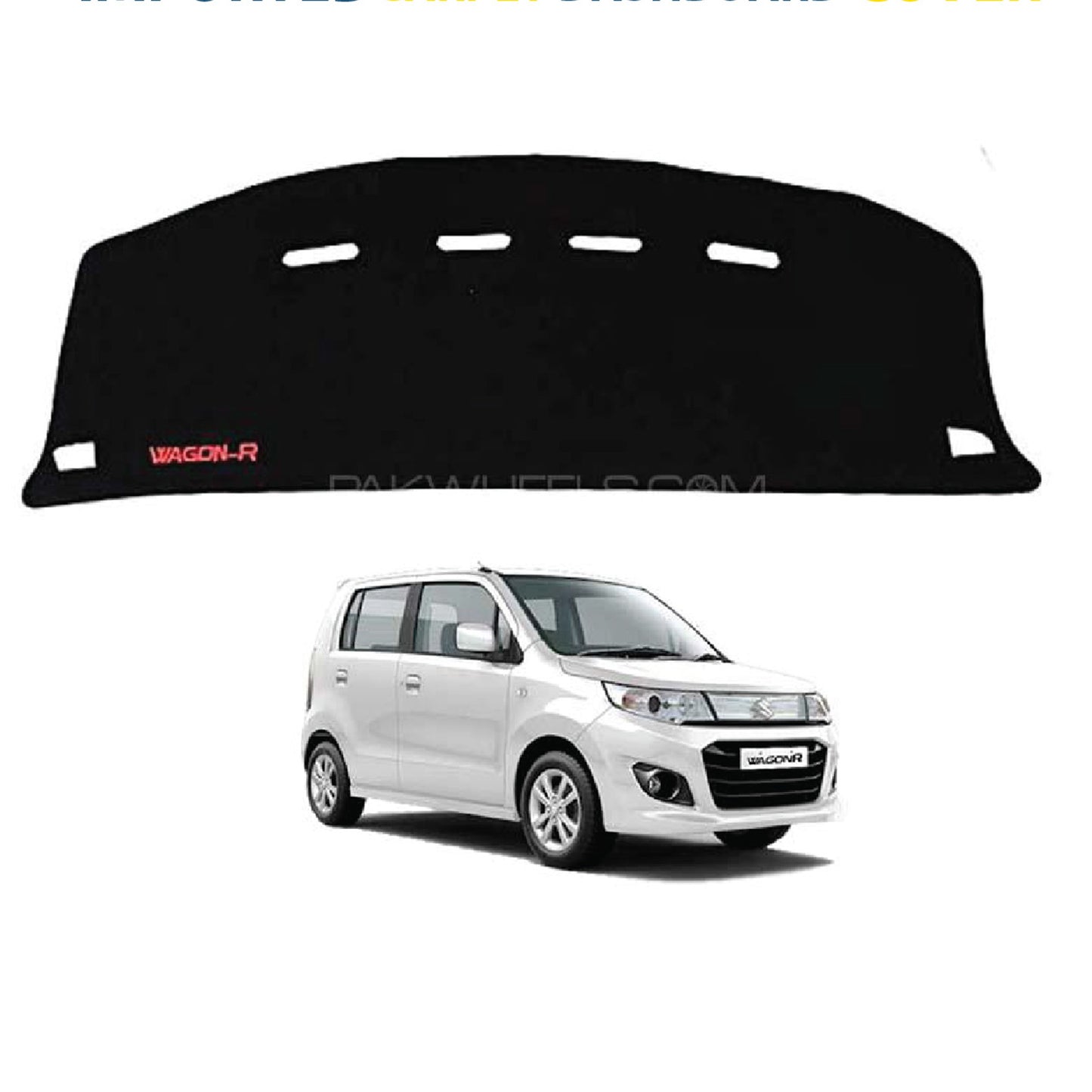 Suzuki Wagon R 2014-2025 Velvet Dashboard Carpet Cover - Washable - Non Slip