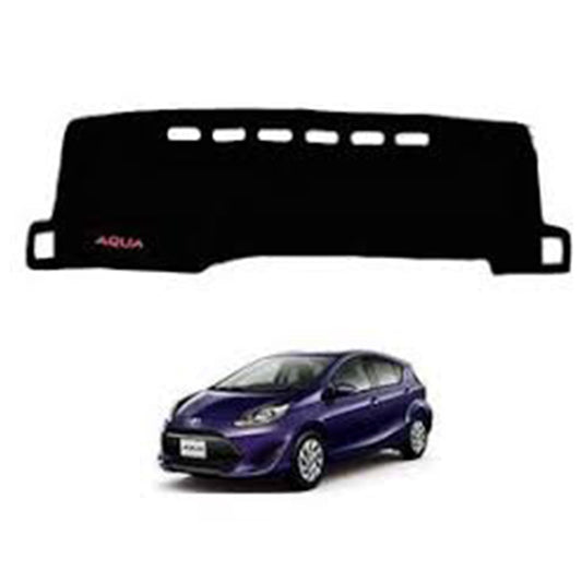 Toyota Aqua 2013-2021 Velvet Dashboard Carpet Cover - Washable - Non Slip