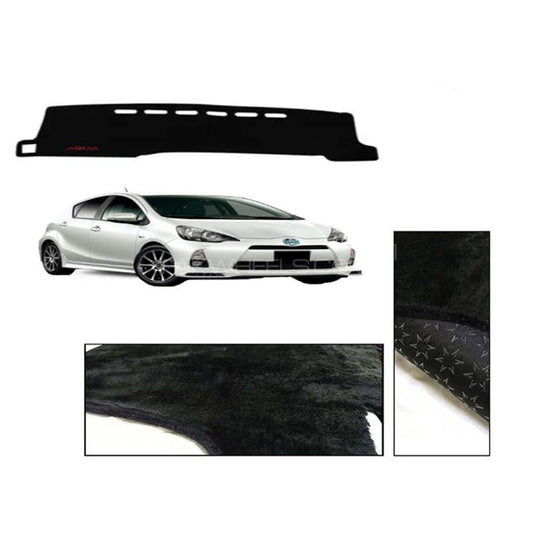 Toyota Aqua 2022-2025 Velvet Dashboard Carpet Cover - Washable - Non Slip