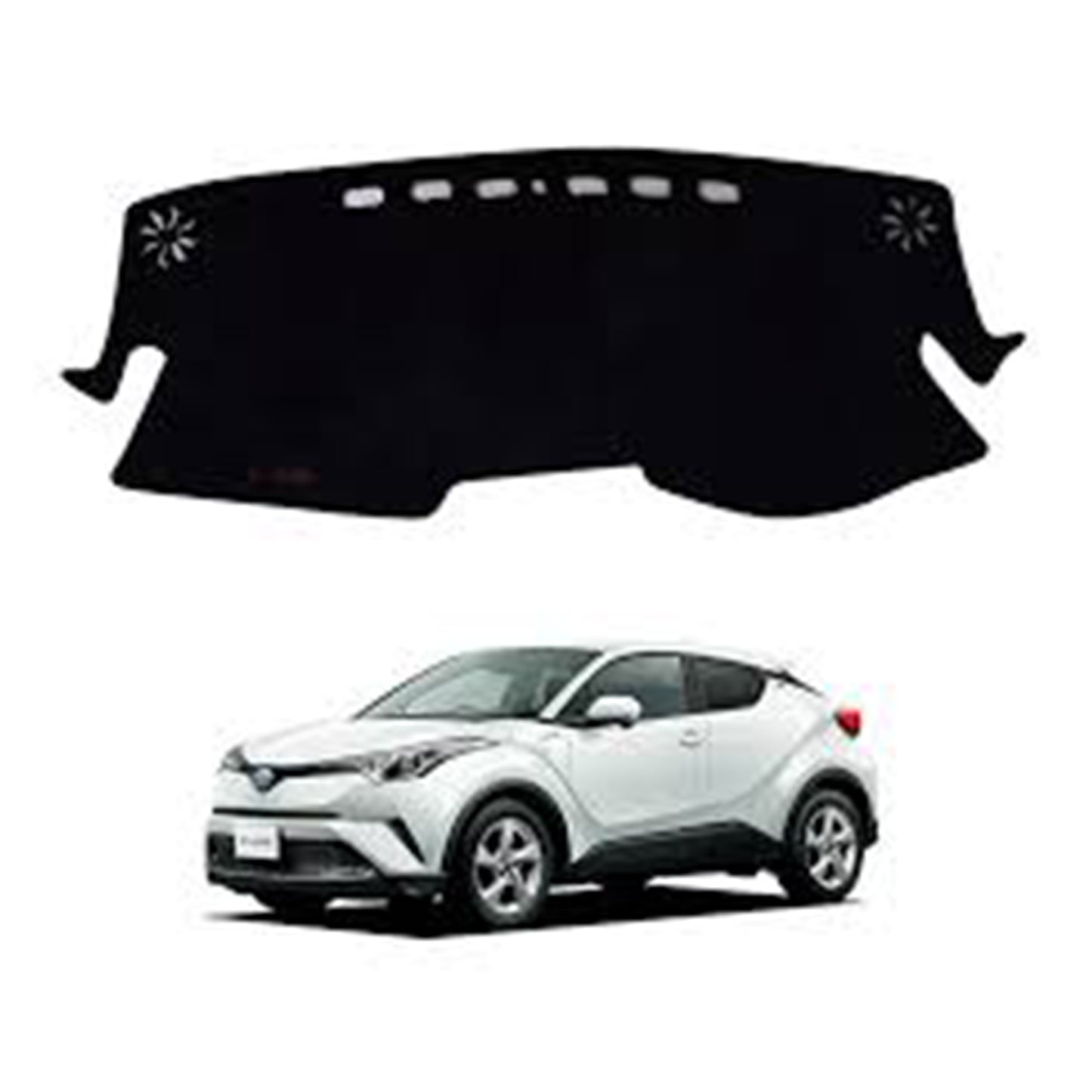 Toyota CH-R 2016-2023 Velvet Dashboard Carpet Cover - Washable - Non Slip