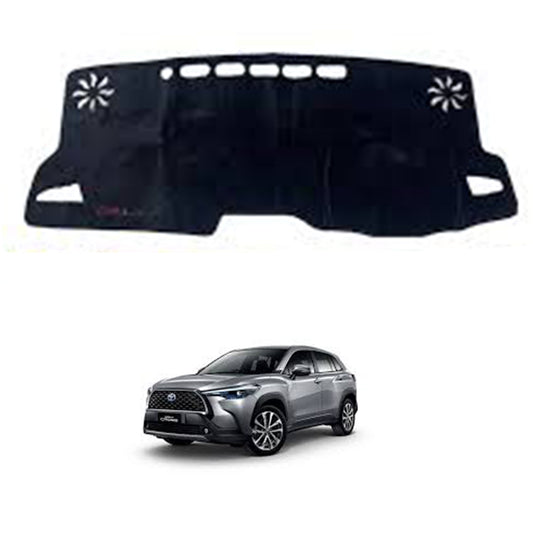 Toyota Corolla Cross Velvet Dashboard Carpet Cover - Washable - Non Slip
