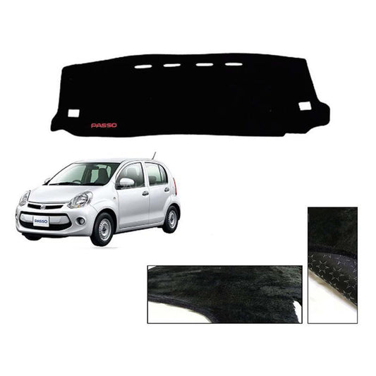 Toyota Passo 2010-2016 Velvet Dashboard Carpet Cover - Washable - Non Slip