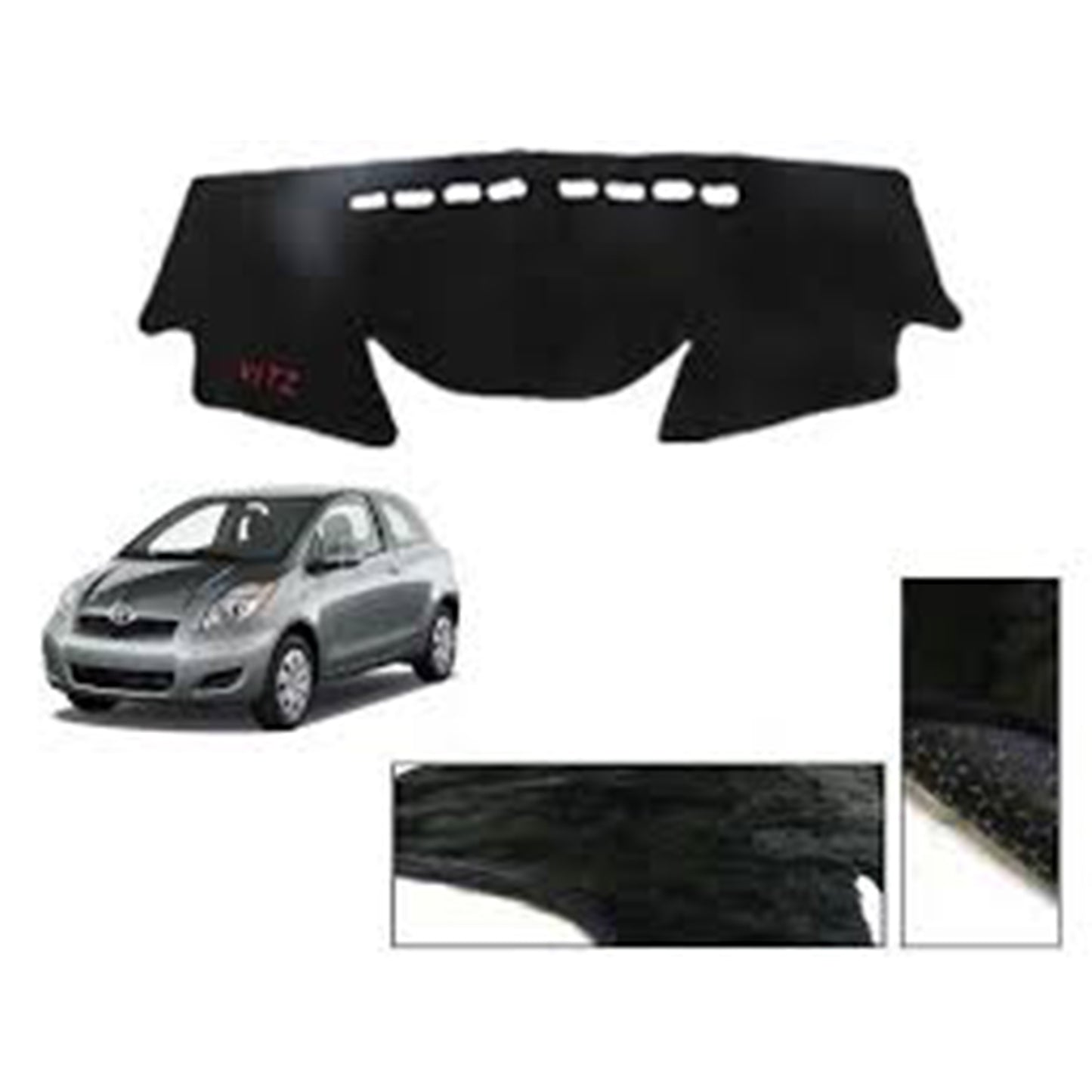Toyota Vitz 2005-2010 Velvet Dashboard Carpet Cover - Washable - Non Slip