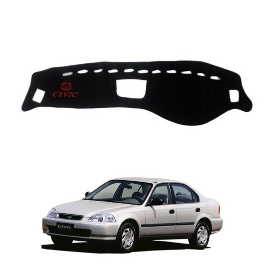 Honda Civic 1995-1998 Velvet Dashboard Carpet Cover - Washable - Non Slip