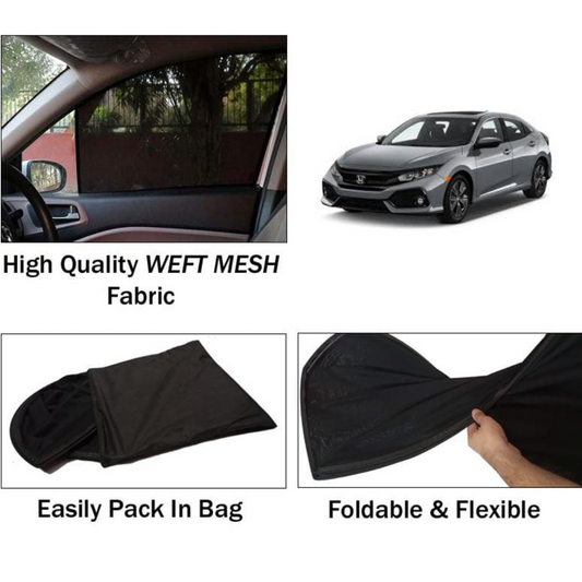 Honda Civic 2016-2022 Foldable & Flexible Sun Shades - 4 Pcs