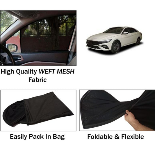Hyundai Elantra 2024-2025 Foldable & Flexible Sun Shades - 4 Pcs