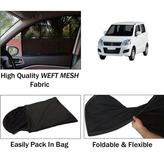 Suzuki Wagon R 2014-2025 Foldable & Flexible Sun Shades - 4 Pcs