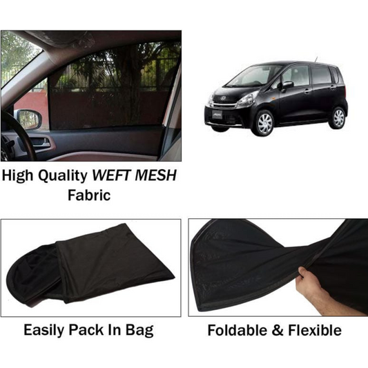 Daihatsu Move 2011-2014 Foldable & Flexible Sun Shades - 4 Pcs