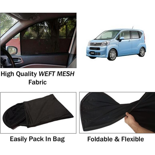 Daihatsu Move 2014-2023 Foldable & Flexible Sun Shades - 4 Pcs