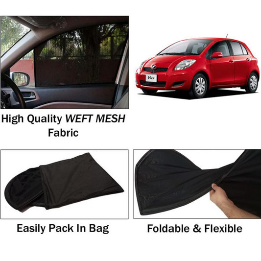 Toyota Vitz 2005-2010 Foldable & Flexible Sun Shades - 4 Pcs