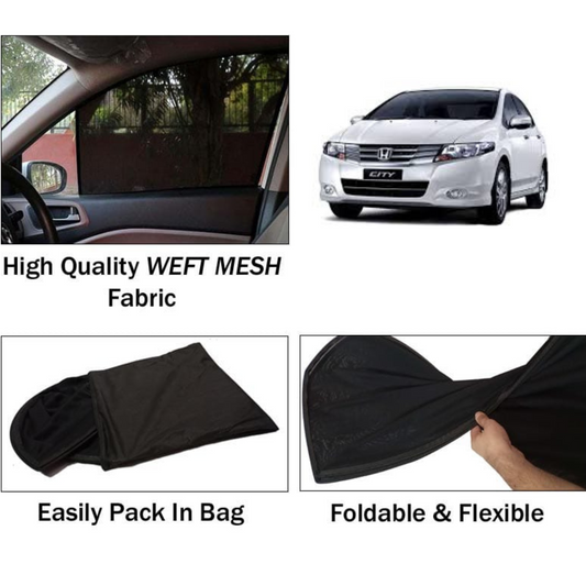 Honda City 2009-2021 Foldable & Flexible Sun Shades - 4 Pcs