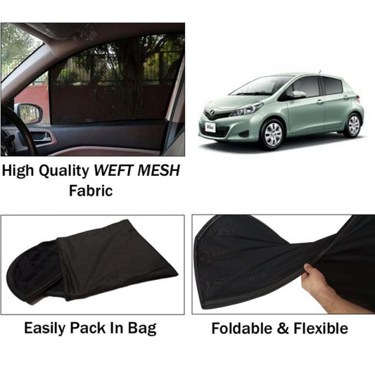 Toyota Vitz 2011-2014 Foldable & Flexible Sun Shades - 4 Pcs