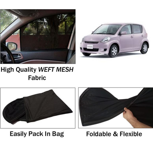 Toyota Passo 2005-2010 Foldable & Flexible Sun Shades - 4 Pcs