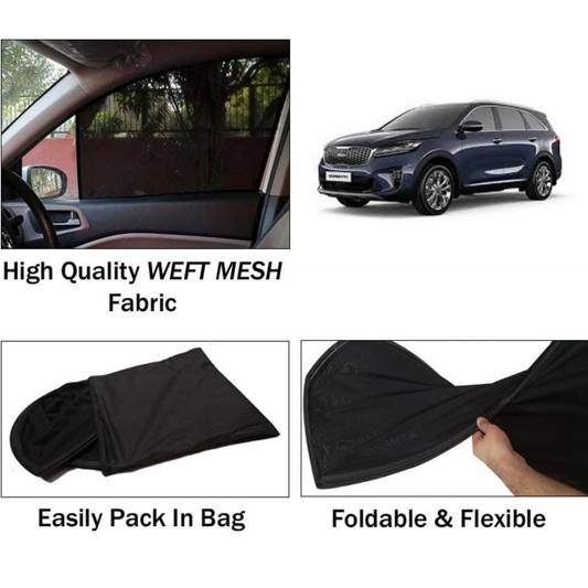 Kia Sorento 2021-2025 Foldable & Flexible Sun Shades - 4 Pcs