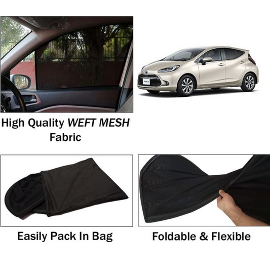 Toyota Aqua 2022-2025 Foldable & Flexible Sun Shades - 4 Pcs