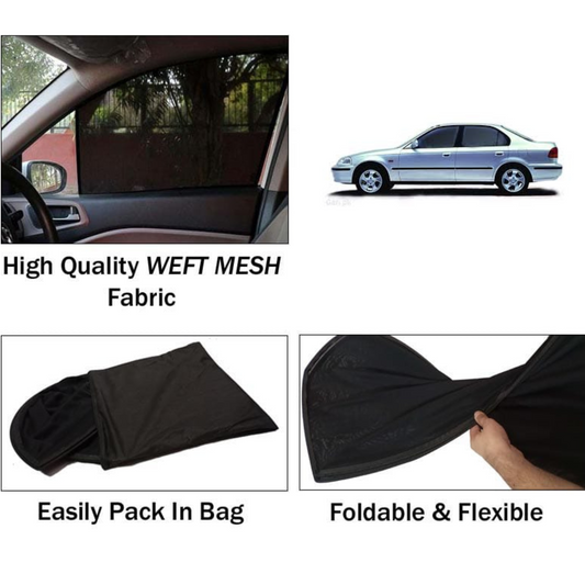 Honda Civic 1995-1998 Foldable & Flexible Sun Shades - 4 Pcs