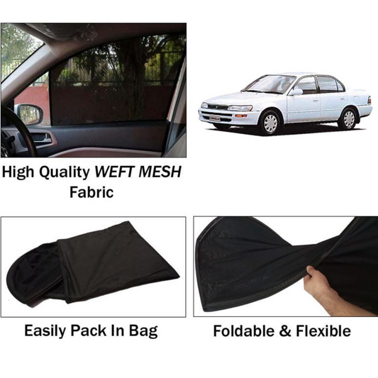 Toyota Corolla 1992-2001 Foldable & Flexible Sun Shades - 4 Pcs