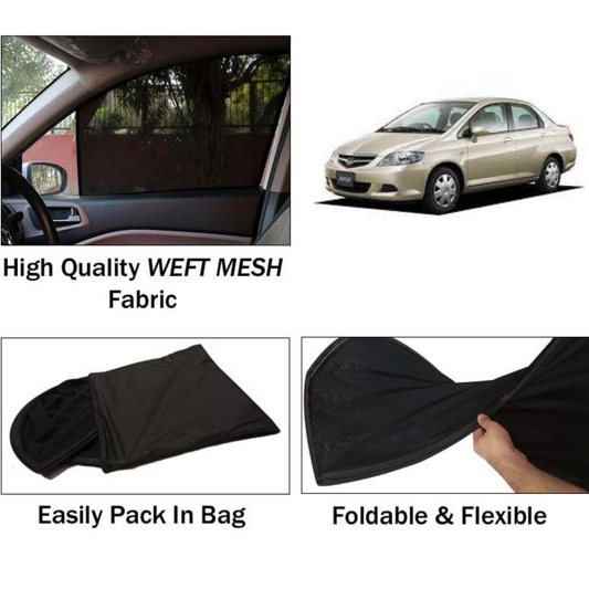 Honda City 2003-2009 Foldable & Flexible Sun Shades - 4 Pcs