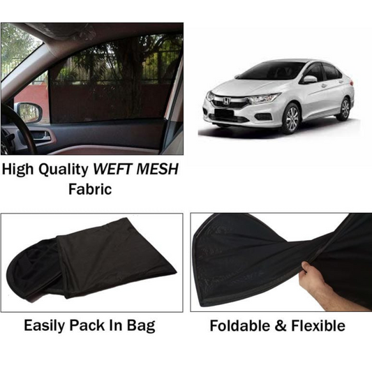 Honda City 2021-2025 Foldable & Flexible Sun Shades - 4 Pcs