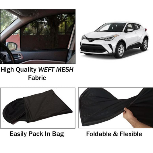 Toyota CH-R 2016-2023 Foldable & Flexible Sun Shades - 4 Pcs