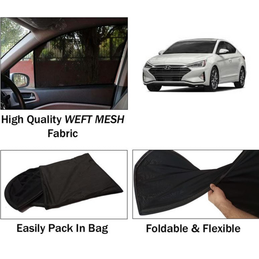 Hyundai Elantra 2018-2024 Foldable & Flexible Sun Shades - 4 Pcs
