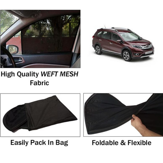 Honda BR-V 2017-2025 Foldable & Flexible Sun Shades - 4 Pcs